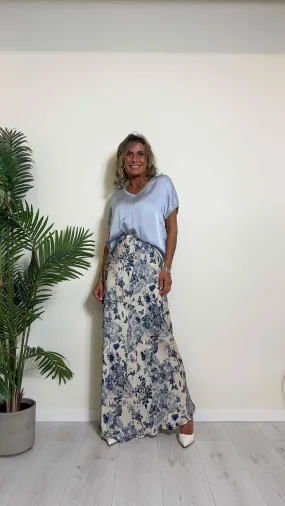 PLEASE - T0JYCEVCA8 - BLUSA VISCOSA PROFILI LUREX, SCOLLO A V